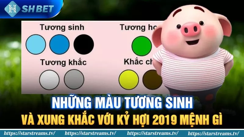 Màu tương sinh và xung khắc với Kỷ Hợi 2019 mệnh gì